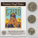 Cairo Ancient Egypt Sphinx Mini Vinyl Sticker
