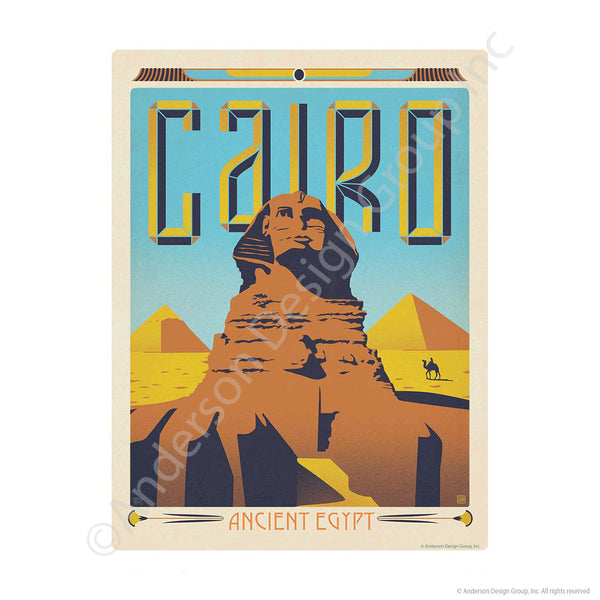 Cairo Ancient Egypt Sphinx Mini Vinyl Sticker