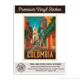 Cartagena Colombia Mini Vinyl Sticker