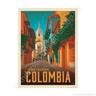 Cartagena Colombia Mini Vinyl Sticker