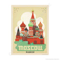 Moscow Russia Basil Cathedral Mini Vinyl Sticker