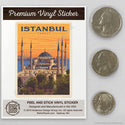 Istanbul Turkey Sultan Ahmed Mosque Mini Vinyl Sticker