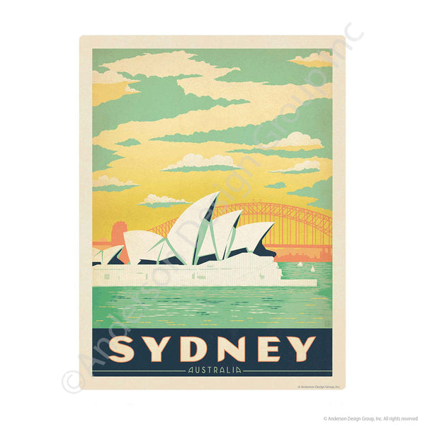 Sydney Australia Opera House Mini Vinyl Sticker