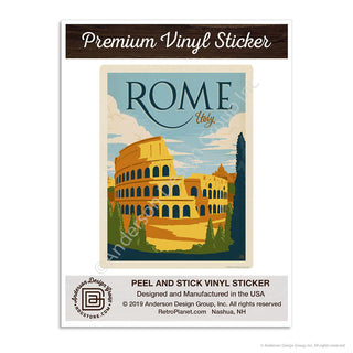 Rome Italy Colosseum Mini Vinyl Sticker