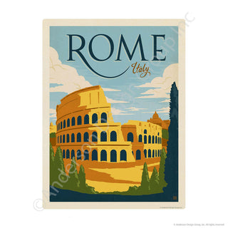Rome Italy Colosseum Mini Vinyl Sticker