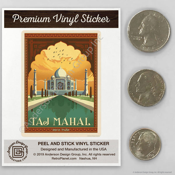 Taj Mahal Agra India Mini Vinyl Sticker