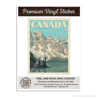 Rocky Mountains Canada Mini Vinyl Sticker
