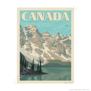 Rocky Mountains Canada Mini Vinyl Sticker