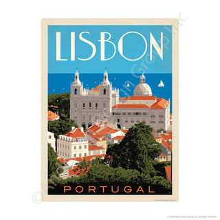 Lisbon Portugal Mini Vinyl Sticker