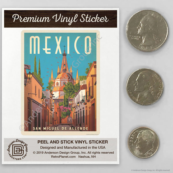 San Miguel De Allende Mexico Mini Vinyl Sticker