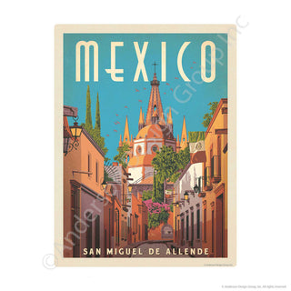 San Miguel De Allende Mexico Mini Vinyl Sticker