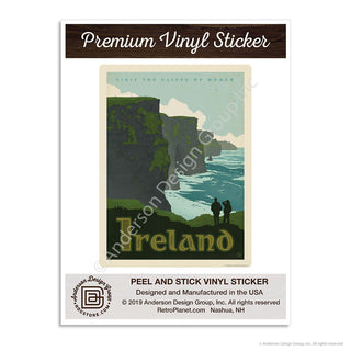 Ireland Cliffs of Moher Mini Vinyl Sticker