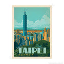Visit Taipei Taiwan Mini Vinyl Sticker