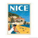 Nice France Beach Mini Vinyl Sticker