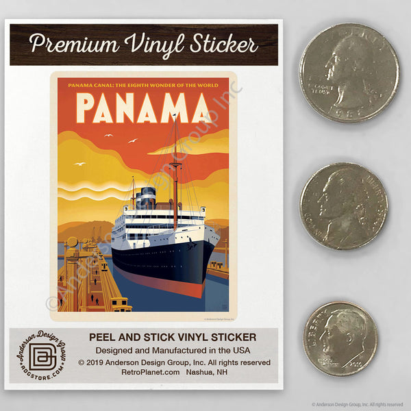 Panama Canal Mini Vinyl Sticker