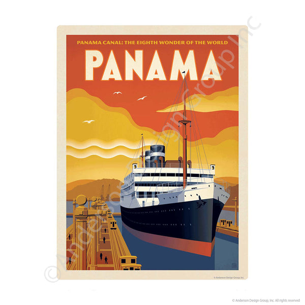 Panama Canal Mini Vinyl Sticker