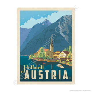 Hallstatt Austria Church of Christ Mini Vinyl Sticker