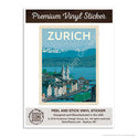 Zurich Switzerland Mini Vinyl Sticker