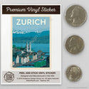 Zurich Switzerland Mini Vinyl Sticker