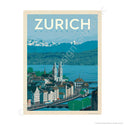 Zurich Switzerland Mini Vinyl Sticker