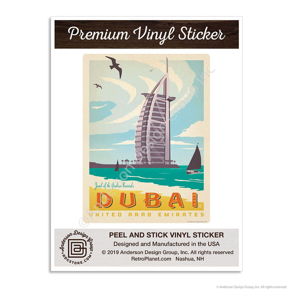 Dubai United Arab Emirates Mini Vinyl Sticker