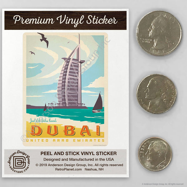 Dubai United Arab Emirates Mini Vinyl Sticker