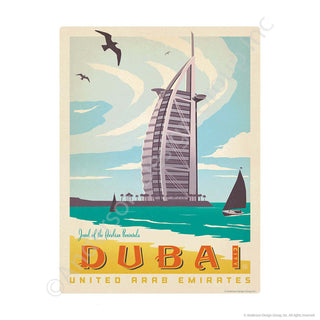 Dubai United Arab Emirates Mini Vinyl Sticker