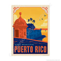 Visit Beautiful Puerto Rico Mini Vinyl Sticker