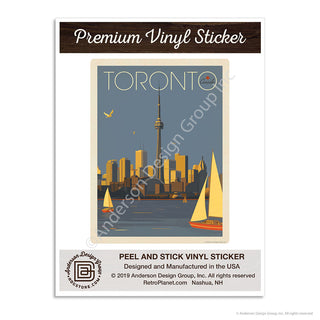 Toronto Canada CN Tower Mini Vinyl Sticker