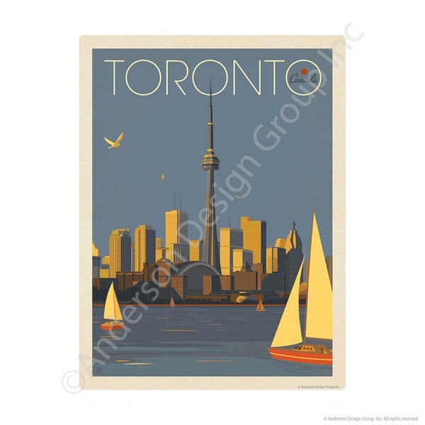 Toronto Canada CN Tower Mini Vinyl Sticker