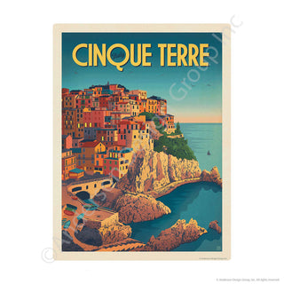 Cinque Terre Italy Manarola Village Mini Vinyl Sticker