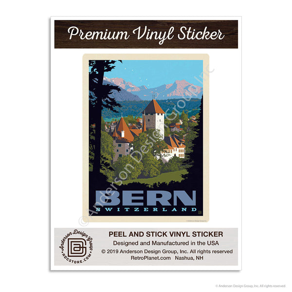Bern Switzerland Mini Vinyl Sticker