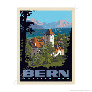 Bern Switzerland Mini Vinyl Sticker