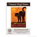 Hissy Halloween Black Cat Mini Vinyl Sticker
