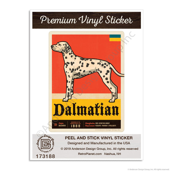 Dalmatian Dog Facts Mini Vinyl Sticker