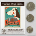 K9 Krunchies Dog Food Ad Mini Vinyl Sticker