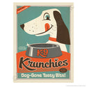 K9 Krunchies Dog Food Ad Mini Vinyl Sticker