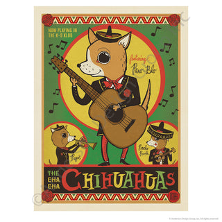 Cha Cha Chihuahuas Dog Mini Vinyl Sticker