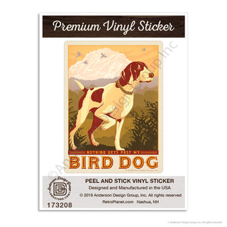 Bird Dog Hunting Mini Vinyl Sticker