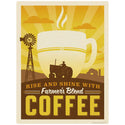 Farmers Blend Coffee Mini Vinyl Sticker