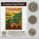 Ethiopian Sidamo Coffee Mini Vinyl Sticker