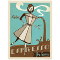 Espresso Italiano Coffee Mini Vinyl Sticker