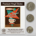 Las Vegas Coffee Casino Mini Vinyl Sticker