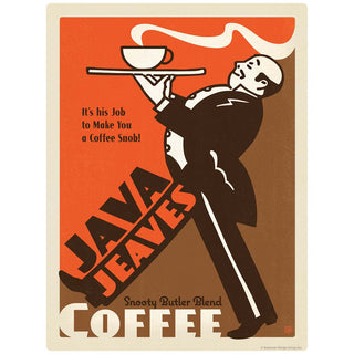 Java Jeaves Coffee Snob Mini Vinyl Sticker
