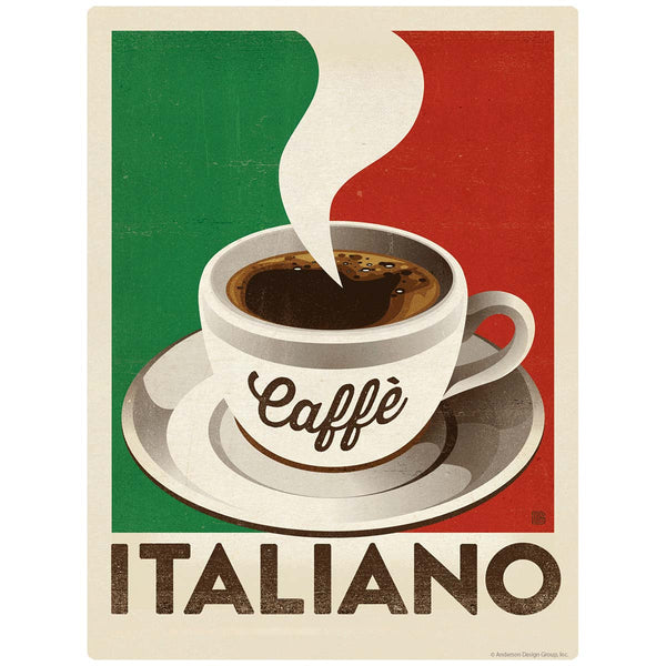 Coffee Caffe Italiano Mini Vinyl Sticker