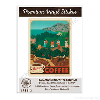 Haitian Coffee Mini Vinyl Sticker