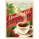 Colombian Coffee Mountain Mist Mini Vinyl Sticker