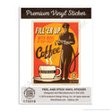Coffee Fill Er Up Espresso Mini Vinyl Sticker