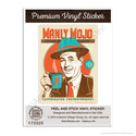 Manly Mojo Coffee Mini Vinyl Sticker