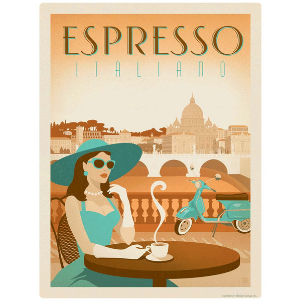 Espresso Italiano Italian Coffee Mini Vinyl Sticker
